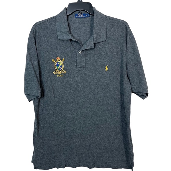 Polo Ralph Lauren Large Logo Pony Gray Size  XLT Tall Polo Shirt - Picture 1 of 5